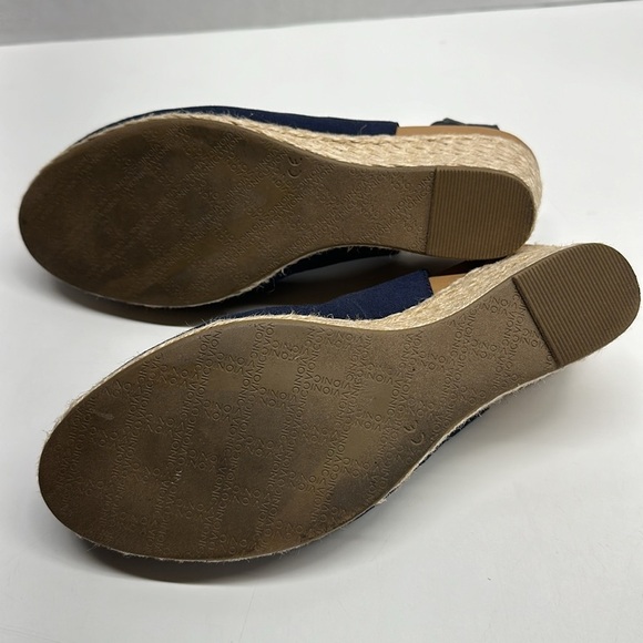 Vionic Coralina Supportive Wedge Sandal Shoes Wedges Navy Blue Women’s Size 9.5 - Picture 9 of 10